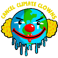 Abpartners Cancel Climate Clowns Sticker - Abpartners Cancel Climate Clowns Climate Stickers