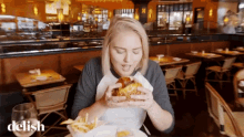 Food Tasting Reaction Cooking Show GIF - Food Tasting Reaction Cooking Show Burger And Fries GIFs