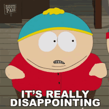Its Really Disappointing Eric Cartman GIF - Its Really Disappointing Eric Cartman South Park GIFs