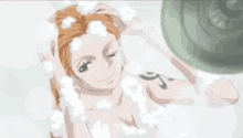 Nami Taking A Bath GIF - Nami Taking A Bath One Piece GIFs