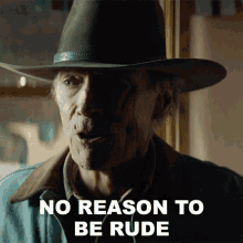 No Reason To Be Rude Miko GIF - No Reason To Be Rude Miko Clint Eastwood GIFs