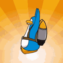 Club Penguin Spin GIF - Club Penguin Spin Jetpack GIFs