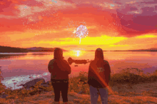 Sunset Fireworks GIF - Sunset Fireworks Love GIFs