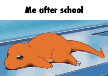 Me After School Charmander GIF - Me After School Charmander Tired GIFs