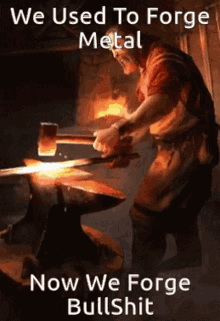 forge metal fire bullshit craft