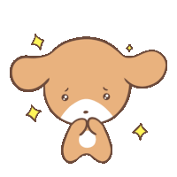 Puppy Brown Sticker - Puppy Brown Scared Stickers