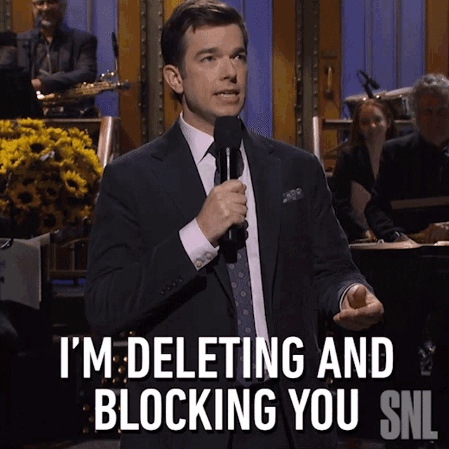 Im Deleting And Blocking You John Mulaney GIF - Im Deleting And Blocking You John Mulaney Saturday Night Live GIFs