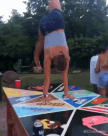 Fall Down Out Of Balance GIF - Fall Down Out Of Balance Handstand GIFs
