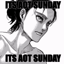 Aot Aot Sunday GIF - Aot Aot Sunday Attack On Titan GIFs