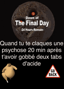 Dawn Of The Final Day Quand Tu Te Claques Une Psychose GIF - Dawn Of The Final Day Quand Tu Te Claques Une Psychose 20minutes After Having Swallowed Two Tabs Of Acid GIFs
