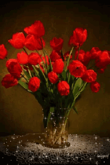 flowerpot bouquet red roses