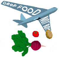 Drop Food Not Bombs Food Pantry Sticker - Drop Food Not Bombs Drop Food Not Bombs Stickers