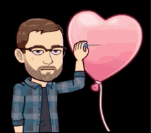 Bitmoji Balloon GIF - Bitmoji Balloon Pop GIFs