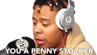 You A Penny Stocker Ybn Cordae Sticker - You A Penny Stocker Ybn Cordae Cordae Stickers