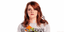 It'S A Trap! GIF - Emma Stone Trap Its A Trap GIFs
