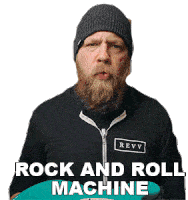 Rock And Roll Machine Ryanfluffbruce Sticker - Rock And Roll Machine Ryanfluffbruce Rock And Roll Stickers