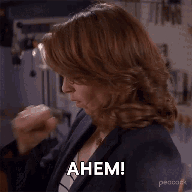 Ahem Liz Lemon GIF - Ahem Liz Lemon 30rock GIFs