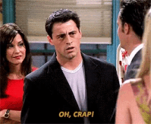 Oh Crap Joey GIF - Oh Crap Joey Friends GIFs