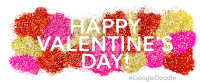 Happy Valentines Day Valentines Day Card Sticker - Happy Valentines Day Valentines Day Card Google Doodles Stickers