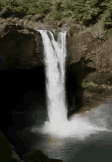 nude woman waterfall gif