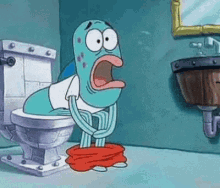 spongebob pooping
