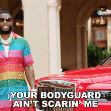 Your Bodyguard Aint Scarin Me Gucci Mane GIF - Your Bodyguard Aint Scarin Me Gucci Mane Shit Crazy Song GIFs