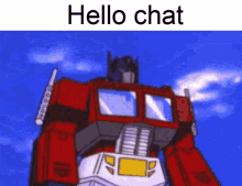 Optimus Prime Hello Chat GIF - Optimus Prime Hello Chat Transform GIFs