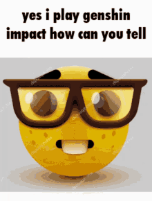 Genshin Impact Nerd GIF - Genshin Impact Nerd Nerd Emoji GIFs