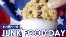 National Junk Food Day Chocolate Chip Cookie GIF - National Junk Food Day Junk Food Day Chocolate Chip Cookie GIFs