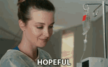 hopeful conforting smiling nurse hospital hopeful conforting smiling nurse hospital