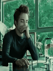 Breathing Robert Pattinson GIF - Breathing Robert Pattinson Edward Cullen GIFs