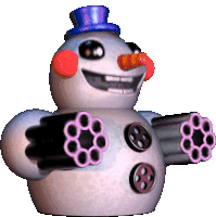 Fnaf Bouncer Sticker - Fnaf Bouncer Evil Snowman Stickers