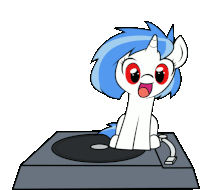 Turntables Ponies Sticker - Turntables Ponies Spin Stickers