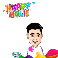 Happy Holi Holi Wish Sticker - Happy Holi Holi Happy Stickers