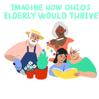 Imagine How Ohios Elderly Would Thrive If The Rich Contributed What They Owe Us Sticker - Imagine How Ohios Elderly Would Thrive If The Rich Contributed What They Owe Us Taxes Stickers