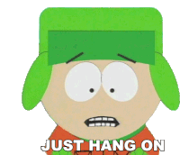 Just Hang On Kyle Broflovski Sticker - Just Hang On Kyle Broflovski South Park Stickers