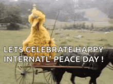buggy horse and buggy big bird international peace day