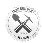 Trailbuilders Per Caso Sticker - Trailbuilders Per Caso Spin Stickers