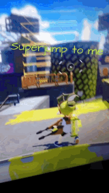 Splatoon Super Jump GIF - Splatoon Super Jump Video GIFs