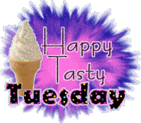 Tasty Tuesday Glitter Sticker - Tasty Tuesday Glitter Happy Tasty Tuesday Stickers