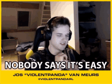 Nobody Says Its Easy Jos Van Meurs GIF - Nobody Says Its Easy Jos Van Meurs Violentpanda GIFs