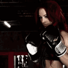 Sasha Boxing Boxing Gloves GIF - Sasha Boxing Boxing Gloves Sports GIFs