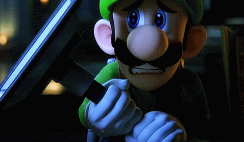Luigis Mansion Luigi GIF - Luigis Mansion Luigi Scared - Discover ...