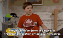 Good Luck Charlie Gabe GIF - Good Luck Charlie Gabe Playing A Video Game GIFs