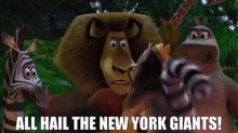 Madagascar King Julien GIF - Madagascar King Julien New York Giants GIFs
