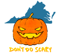 Dont Do Scary Vote Early For Terry Sticker - Dont Do Scary Vote Early For Terry Virginia Stickers