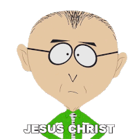 Jesus Christ Mr Mackey Sticker - Jesus Christ Mr Mackey South Park Stickers