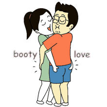 love handle comics love couple booty love hug