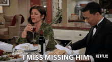 I Miss Missing Him Tiffani Thiessen GIF - I Miss Missing Him Tiffani Thiessen Eddie Shin GIFs