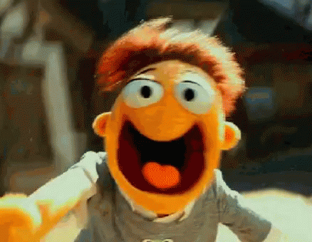 Ayuda Teleñecos GIF - Puppet Happy Excited GIFs